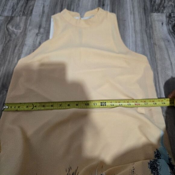 EVERLY MOCK NECK BORDER PRINT MAXI DRESS SIZE S - Picture 13 of 13